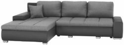 TEMPO KONDELA Sarokülőgarnitúra, szürke, TRAMP - smartbutor
