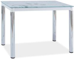 WIPMEB DAMAR II étkezőasztal fehér/króm - mindigbutor