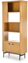 Halmar SMART REG-1 polcos szekrény natúr tölgy/fekete - smartbutor
