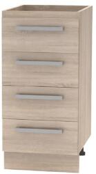 TEMPO KONDELA Alsószekrény 4 fiókos, tölgy sonoma, NOVA PLUS NOPL-055-0S - mindigbutor