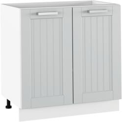 TEMPO KONDELA Alsó szekrény, világosszürke/fehér, JULIA TYP 60 - mindigbutor