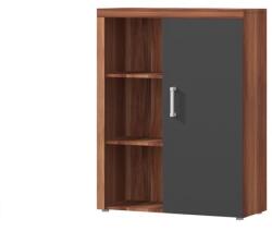 TEMPO KONDELA Komód, szilva/szürke grafit, CHERIS 3 - mindigbutor