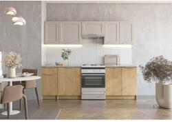 Halmar WENDY 240 blokk konyha, korpusz cremona tölgy/kasmír, front: cremona tölgy/kasmír - mindigbutor