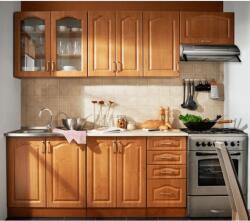 TEMPO KONDELA Alapkonyha, égerfa, LORA MDF NEW KLASIK - mindigbutor