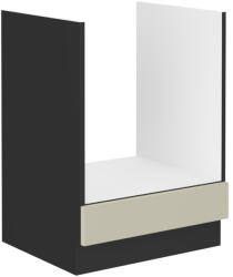 TEMPO KONDELA Alsó szekrény, cashmere/fekete, ARAKA 60 D GAZ BB - smartbutor