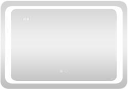 Global Viva AURA Led TOUCH fürdőszobai tükör - páramenetesítővel - órával - fekvő - 60 x 80 cm