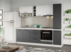 Mobiro Lorand szürke-fehér konyhabútor - 16 - 243, 2 cm - smartbutor