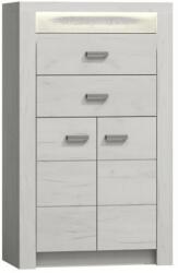 TEMPO KONDELA Komód, kőris fehér, INFINITY I-06 - mindigbutor