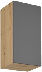 TEMPO KONDELA Felső szekrény, artisan tölgy/szürke matt, univerzális, LANGEN G40 - mindigbutor - 31 255 Ft