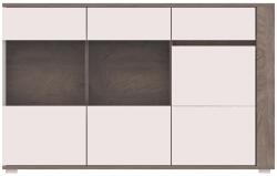 WIPMEB ARES AS5 komód tölgy ENDER. /fehér fényes