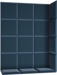 ELTAP Quadratta 120x160 kárpitozott panel, kék - smartbutor
