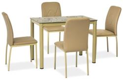 WIPMEB DAMAR étkezőasztal sötét bézs - mindigbutor