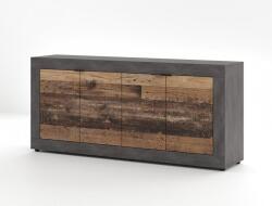WIPMEB Lunea Komód 4d Matera/old Style Dark