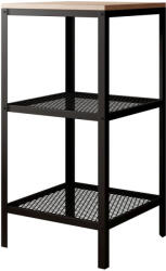 ADRK Rolin polc, Fekete, Sonoma - smartbutor