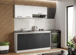 Mobiro Lorand szürke-fehér konyhabútor - 04 - 163, 2 cm - smartbutor