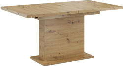 TEMPO KONDELA Kihúzható étkezőasztal, artisan tölgy, 160-200x90 cm, BOBA - smartbutor
