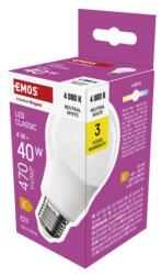 EMOS Bec LED Classic A60 / E27 / 4 W (40 W) / 470 lm / Alb neutru