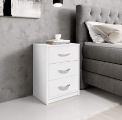 Ateir PEPE III éjjeliszekrény fehér színben - smartbutor