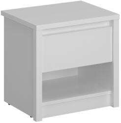 TEMPO KONDELA Éjjeliszekrény 1S, fehér, ERODIN - mindigbutor - 17 575 Ft