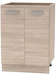 TEMPO KONDELA Alsószekrény 60 2DV, tölgy sonoma, NOVA PLUS NOPL-057-0S - mindigbutor
