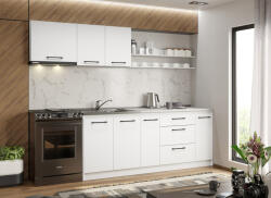 Mobiro Alaszka fehér konyha - 19 - 260 cm - smartbutor