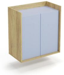 Halmar MOBIUS szekrény 2D szín: hikora tölgy/világoskék - mindigbutor