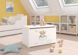 ADRK DARIA játéktároló láda, Fehér, Teddy BEAR And Cloud