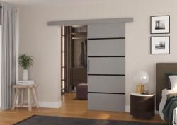 ADRK MUSCHU 96 fali tolóajtó, Grafitszürke, Fekete - smartbutor