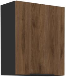 TEMPO KONDELA Felső szekrény, okapi dió/fekete, MENZO 60 G-72 1F - mindigbutor