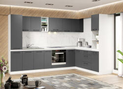 Mobiro Maia szürke konyhabútor - 38 - 310/200 cm - smartbutor