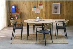 Halmar PIVOT bővíthető étkezőasztal, téglalap alakú, szín: artisan tölgy/fekete - mindigbutor