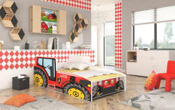 ADRK TRACTOR RED matraccal 140x70 ágy, Piros - smartbutor