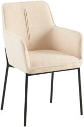 TEMPO KONDELA Design fotel, bézs/fekete, REMOND - mindigbutor