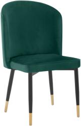 TEMPO KONDELA Étkezőszék, zöld Velvet szövet/fekete, UDAJA - mindigbutor