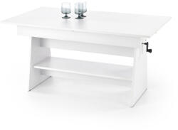 Halmar ERIKA emelhető tetejű dohányzóasztal, szín: fehér - smartbutor