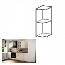 TEMPO KONDELA Felső polcos szekrény G25PZ, fehér, SICILIA - mindigbutor