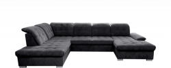 Miló Bútor Lena "u" sarokülő, sötétszürke