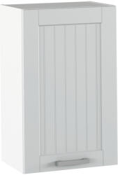 TEMPO KONDELA Felső szekrény, világosszürke/fehér, JULIA TYP 5 - smartbutor