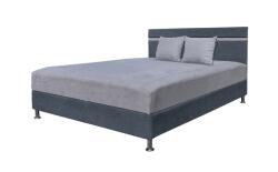 Miló Bútor Hektor klasszikus franciaágy, v. szürke-s. szürke (180 cm)