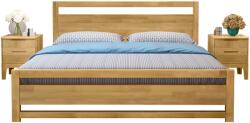TEMPO KONDELA Franciaágy, 160x200, masszív fa, természetes, SHEILA - mindigbutor