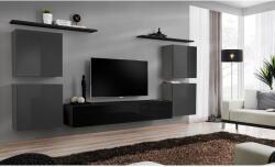 Wipmeble SWITCH 27 szekrénysor IV szürke-fekete - mindigbutor