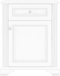 WIPMEB White 007-1 komód 1d1s havas kőris/srebr fenyő