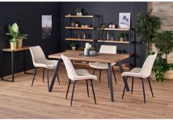 Halmar BERLIN bővíthető asztal, dió / fekete - mindigbutor