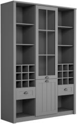 TEMPO KONDELA Vitrin W2D2S, szürke, PROVANCE - mindigbutor