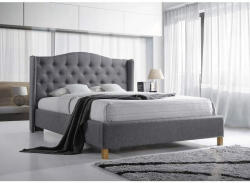 WIPMEB ASPEN ágy, ágyráccsal 160x200 TAP. 23 szürke/tölgy - smartbutor