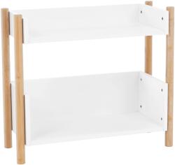 TEMPO KONDELA 2 polcos állvány, természetes bambusz/fehér, BALTIKA TYP 1 - mindigbutor