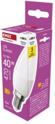EMOS Bec LED Lumânare clasică / E14 / 4, 2 W (40 W) / 470 lm / Alb neutru - tonerdepot - 12,17 RON