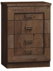 TEMPO KONDELA Komód, tölgyfa lefkas, TEDY TYP T4 - mindigbutor