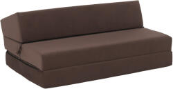 TEMPO KONDELA Összecsukható matrac/fotel, 2v1, barna Taupe, VEDIS - smartbutor