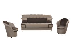 Milo Patryk 3+1+1 garnitúra, bézs - mindigbutor